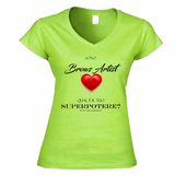 T-Shirt Donna Scollo V T-Shirt V Brows Artist