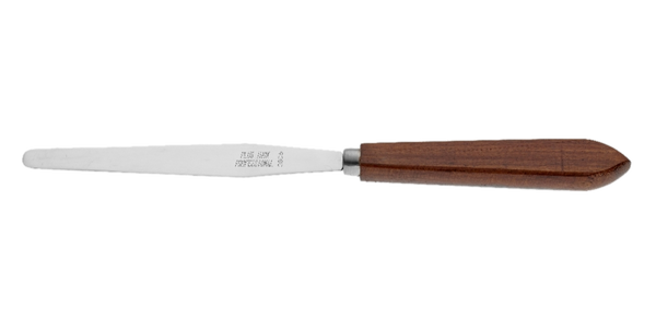 Spatola stendicera in acciaio inox e manico in legno